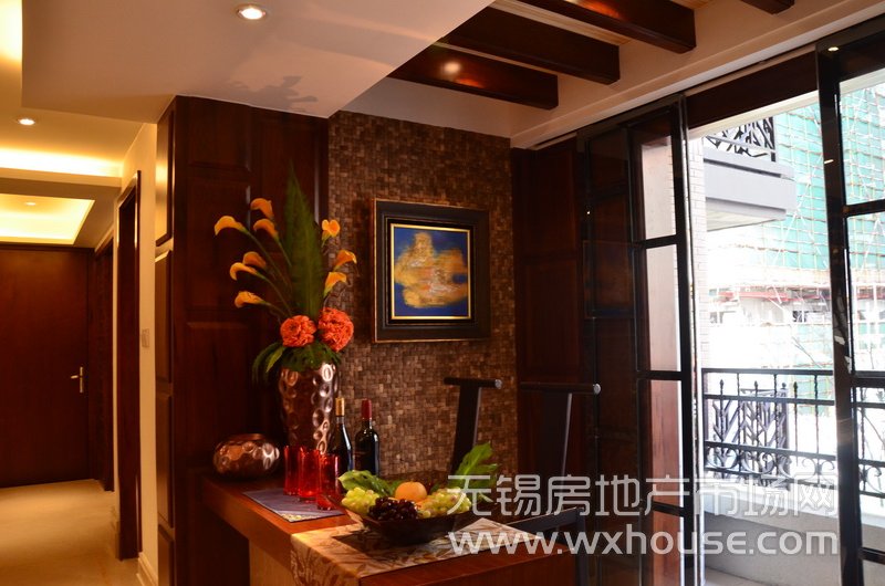户型191平米金镶玉府样板房：吧台      