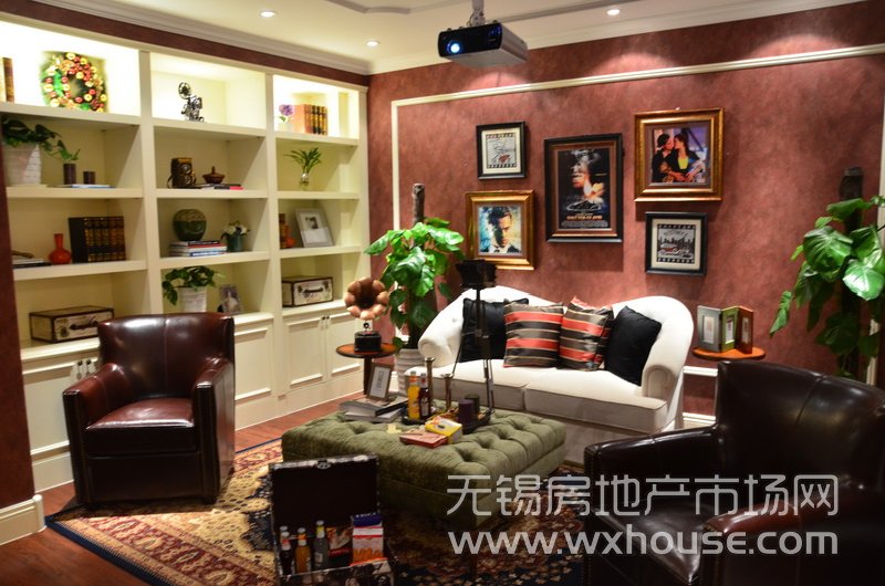 户型315平米九宫玉府样板房：负一楼影音室      