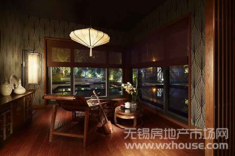 裕沁湖畔庭328㎡样板房——小会客厅      