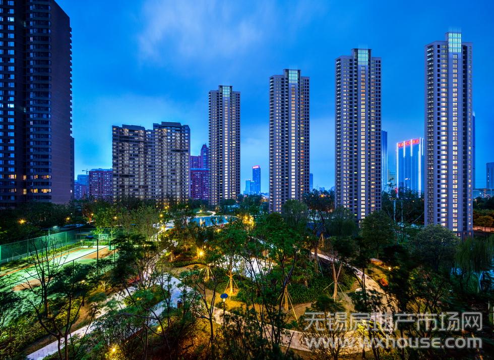 A区擎天半岛夜景效果图      