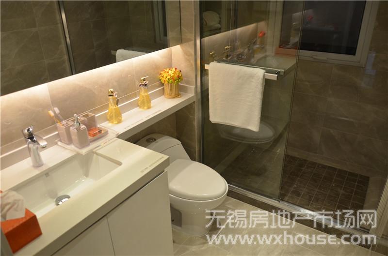 91㎡ 样板间 卫生间      