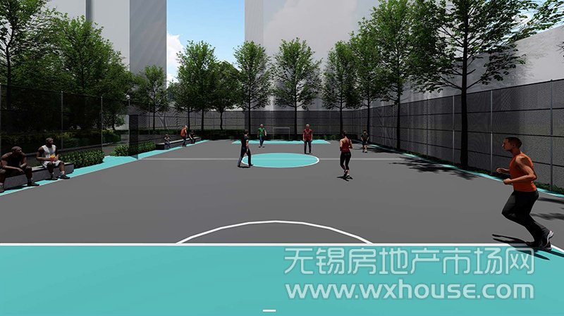 足球场效果图