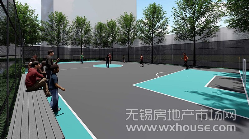 足球场效果图