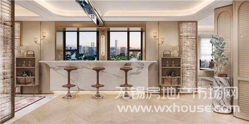 77+77两套打通样板间效果图